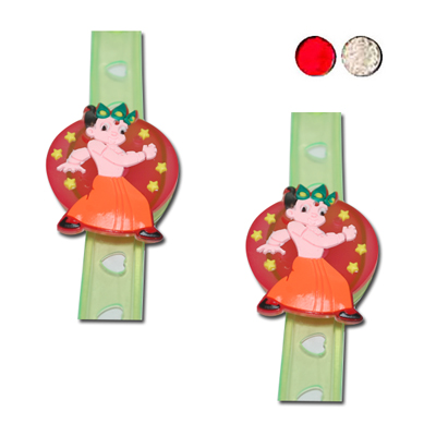 "KIDS RAKHI WITH LIGHTING -KID-7030 A-CODE 086 (2 Rakhis) - Click here to View more details about this Product